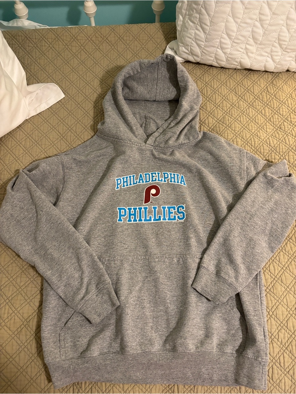 Boys Philadelphia Phillies Gray Hooded Sweatshirt - Classic MLB Pullover
